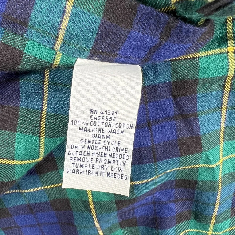 Polo Ralph Lauren Shirt Mens Blackwatch Plaid Long Sleeve Button Up Casual